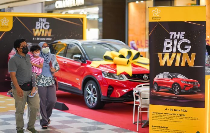 A PROTON X50 FLAGSHIP COULD BE YOURS WHEN YOU SHOP AT ALAMANDA PUTRAJAYA