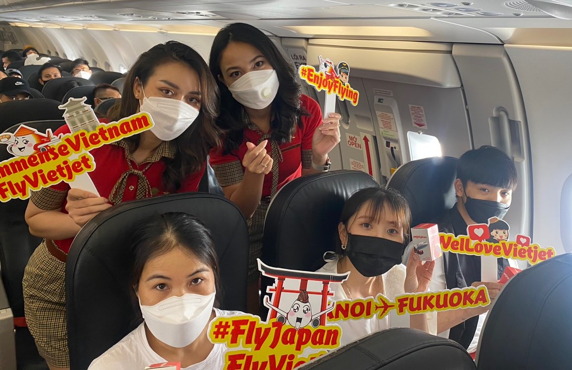 Vietjet expands its growing flight network with maiden flights to Fukuoka and Nagoya from Hanoi