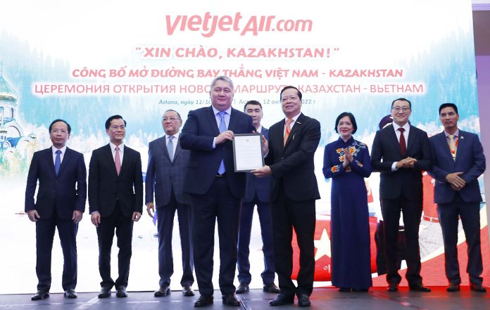 Vietjet Launches Milestone Flight Service Between Vietnam and Kazakhstan