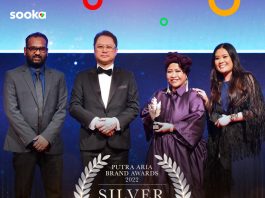 sooka wins a Silver Award at The Putra Aria Brand Awards 2022