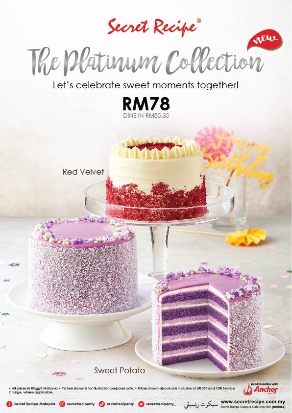 Secret Recipe Introduces Two New Cakes In Its Platinum Collection Explorermotion