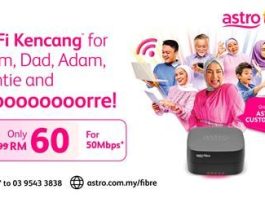 Broadband from RM60month onwards for Astro Customers