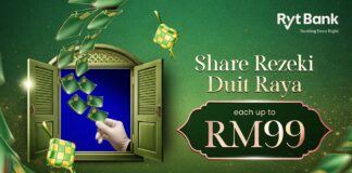 Ryt Bank Gives a Fresh Feel for Raya with Music Video & Unlimited Duit Raya Referrals