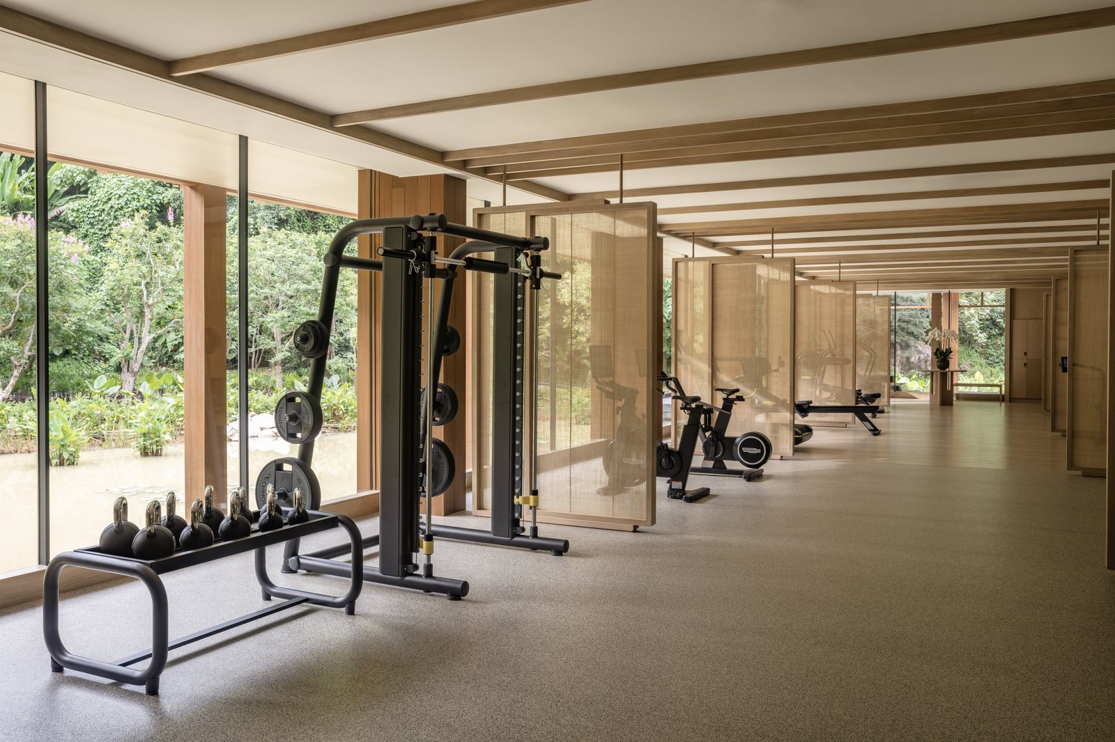 Layan LIFE’s gym and movement facilities.