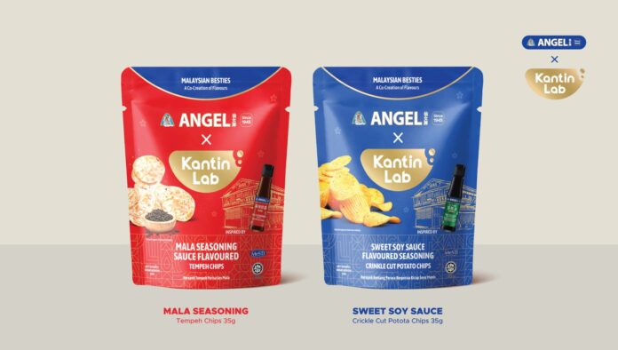 Angel Brand x Kantin Lab limited-edition Gula Melaka and Mala snack packs