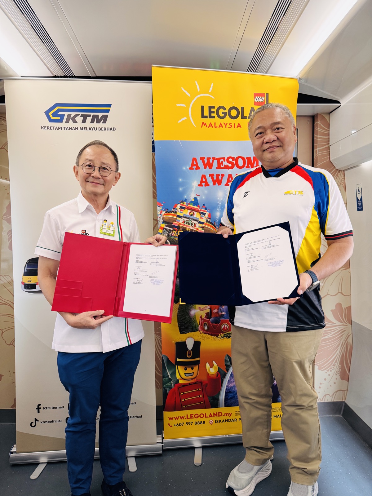 LEGOLAND Malaysia Resort and KTMB have signed a strategic partnership to support rail tourism into Johor.