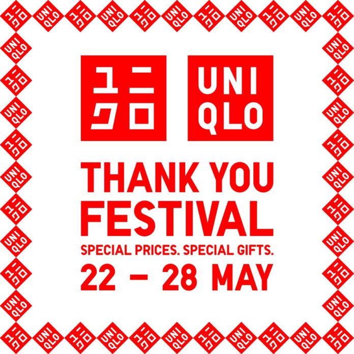 UNIQLO Thank You Festival returns from 22 to 28 May 2026. UNIQLO Thank You Festival returns from 22 to 28 May 2026.