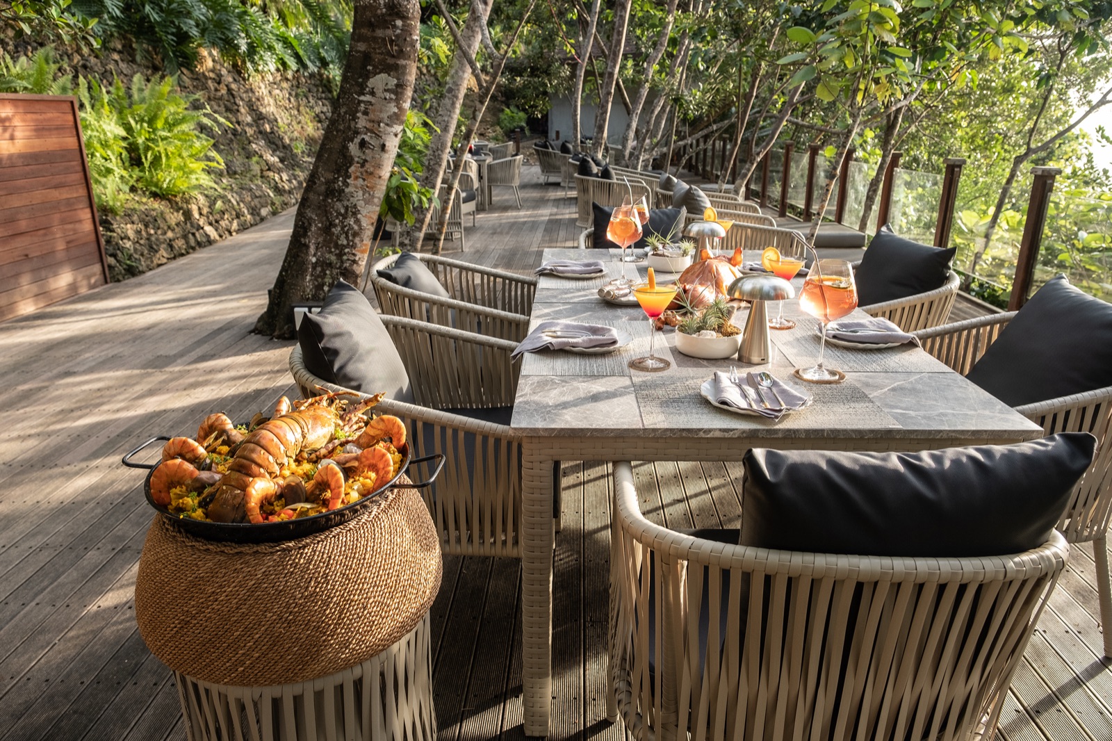 Hunas Sunset Deck and Bar at Manami Resort