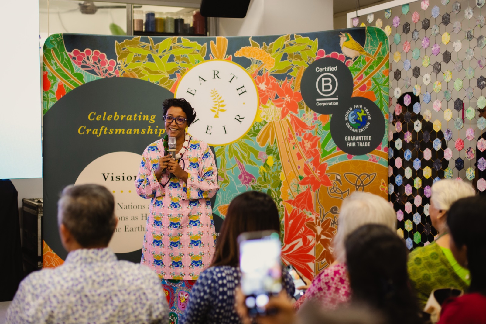 Sasibai Kimis addresses guests at the GOOD LIST launch