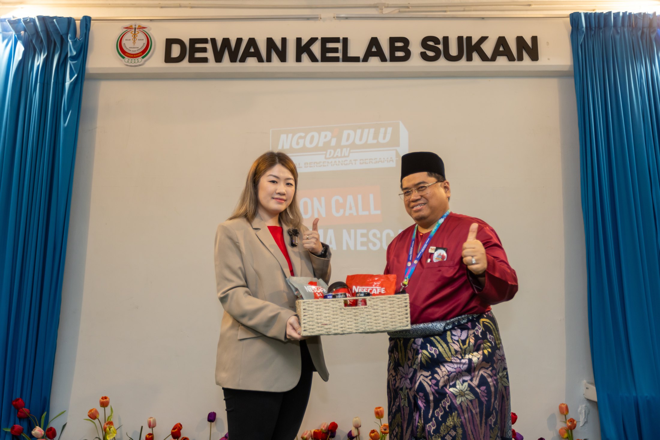 NESCAFÉ Malaysia representatives at the launch of the frontliner support initiative at Hospital Sultanah Aminah