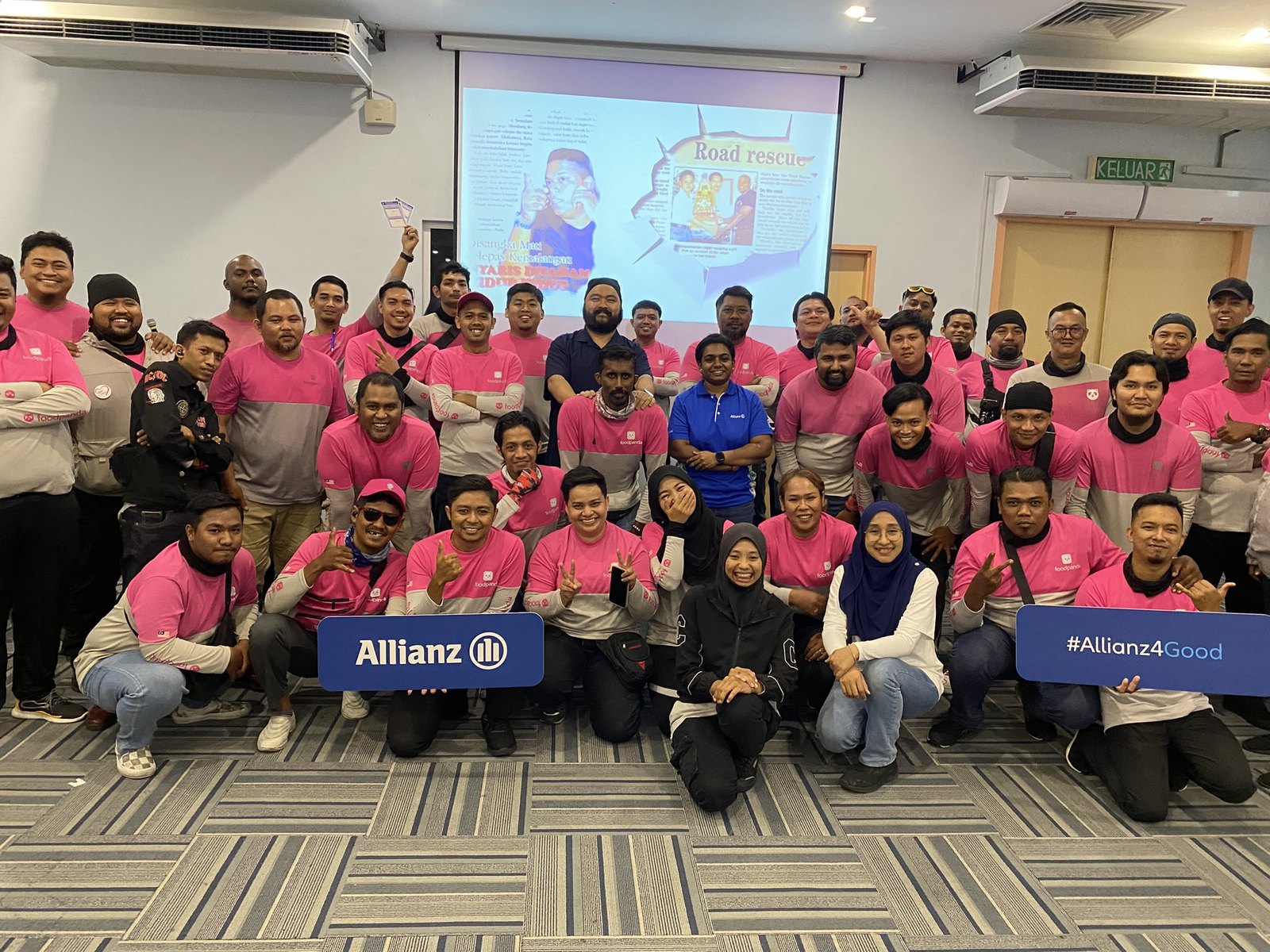 Participants attend pandasafe telematics and safe-riding guidance in Penang