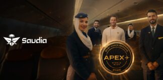 Saudia Earns 2026 Apex Best Cabin Service In The Middle East Award