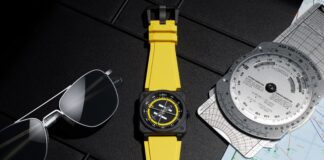 Bell & Ross BR-03 Helipad Turns Time Into an Aviation Instrument Bell & Ross BR-03 Helipad shown with aviation navigation instruments