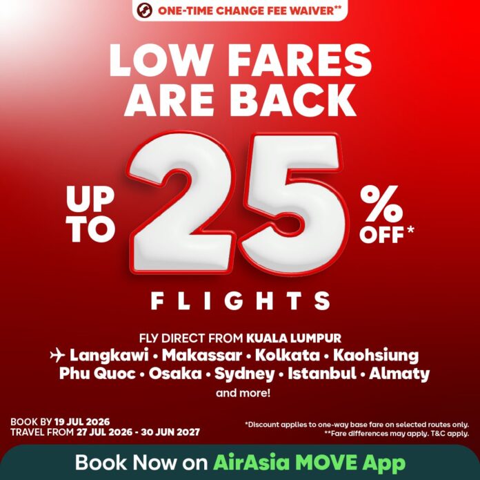 AirAsia low fares to destinations in Asia and Eurasia