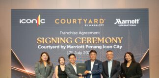 Marriott International and Iconic Group Announce Signed Agreement to Launch Courtyard by Marriott in Penang Mainland Courtyard by Marriott Penang Icon City signing agreement announcement