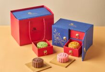 A Season of Reunion and Indulgence: Putrajaya Marriott Hotel Unveils 2026 Handcrafted Mooncake Collection Putrajaya Marriott mooncake gift boxes and four colourful mooncakes