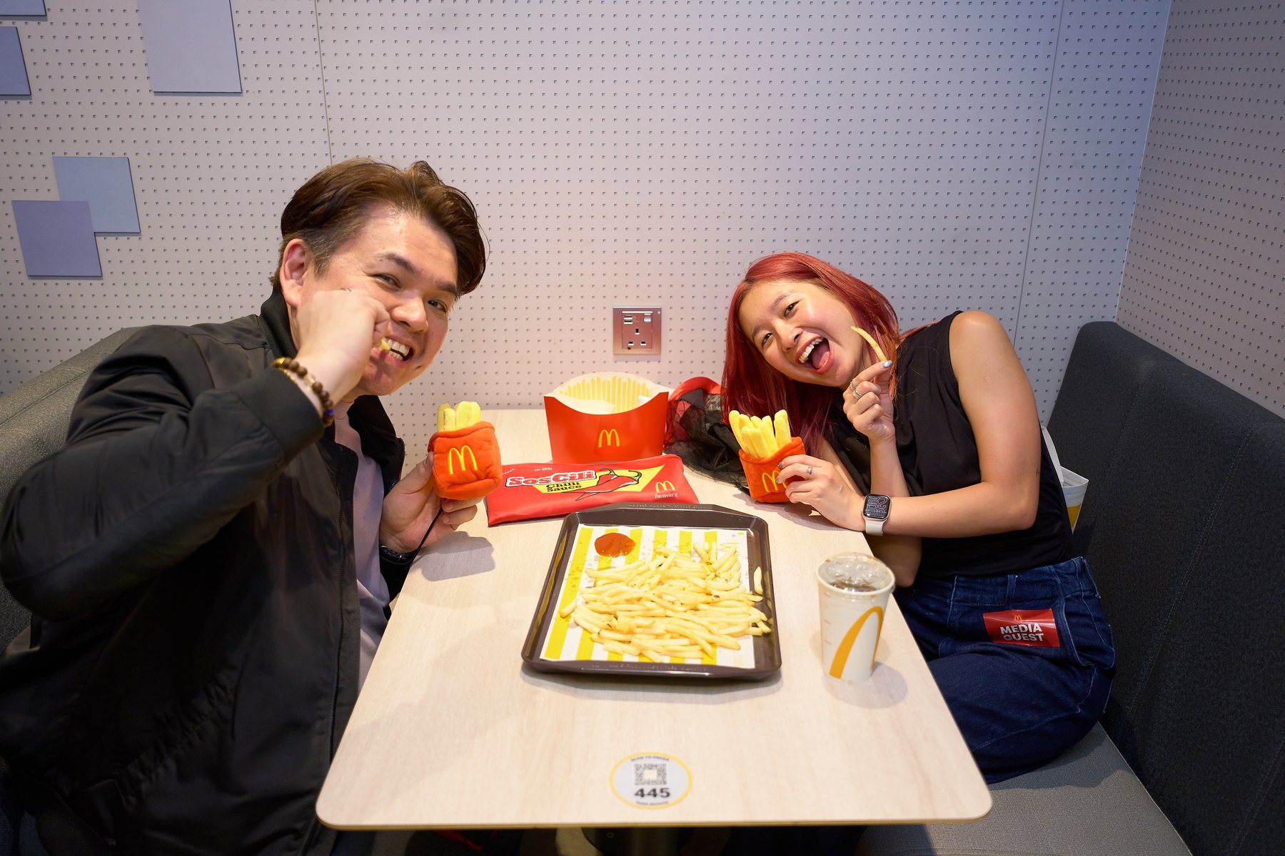 Fans at the McDonald’s Fries From The Skies celebration