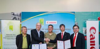 Penang Hill Corporation and Canon Malaysia Forge 5-Year Partnership to Advance Conservation Through Imaging Technology Penang Hill Corporation and Canon Malaysia representatives at the signing of their five-year conservation partnership